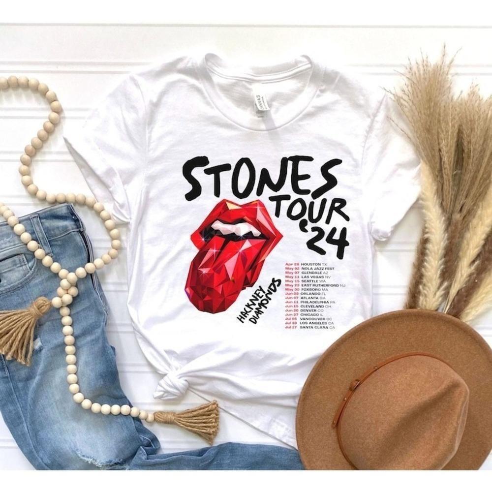 The Rolling Stones Hackney Diamonds Tour  Schedule Music T-Shirt